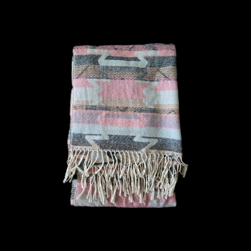 BP NORDSTROM‎ LONG FRINGED SCARF AZTEC